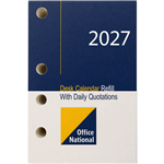 OFFICE NATIONAL SHCRON DESK CALENDAR REFILL SIDE PUNCH