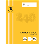 OLYMPIC E2824 EXERCISE BOOK 8MM FEINT RULED 55GSM 240 PAGE 225 X 175MM