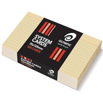OLYMPIC RULED SYSTEM CARDS 75 X 125MM BUFF PACK 100