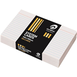 OLYMPIC RULED SYSTEM CARDS 100 X 150MM WHITE PACK 100