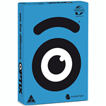 OPTIX COLOURED A4 COPY PAPER 160GSM ZULI BLUE PACK 200 SHEET