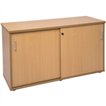 RAPID SPAN CREDENZA SLIDING DOOR LOCKABLE 1200 X 450 X 730MM BEECH