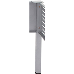 RAPID SPAN CORNER WORKSTATION SQUARE POLE BRUSHED SILVER