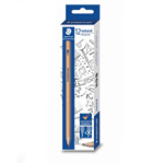 STAEDTLER 130 NATURAL GRAPHITE PENCILS 2B BOX 12