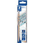 STAEDTLER 132 EXAM GRAPHITE PENCILS 2B WITH ERASER TIP PACK 12