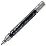 STAEDTLER 349 LUMOCOLOR PAINT MARKER BULLET 24MM SILVER