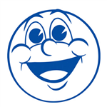 STAEDTLER 2SHINY MERIT STAMP CHEEKY FACE BLUE