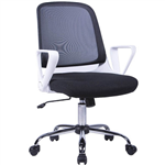FLEET TASK CHAIR MEDIUM BACK ARMS BLACKCHROME