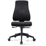SYLEX MADISON TASK CHAIR MEDIUM BACK FABRIC BLACK