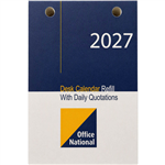 OFFICE NATIONAL THCRON DESK CALENDAR REFILL TOP PUNCH