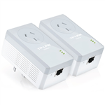 TPLINK TLPA4010PKIT AV500 POWERLINE ADAPTER WITH AC PASS THROUGH STARTER KIT