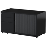 STEELCO TRIMLINE MOBILE CADDY WITH LH DRAWER CONFIGURATION BLACK
