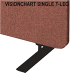 VISIONCHART SINGLE TLEG FOR ZIP ACOUSTIC EXTENDABLE PANEL BLACK