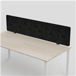 SANA ALTITUDE ABOVE DESK SCREEN 12MM THICK 1800 X 400MM SHADOW
