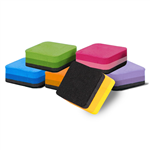 VISIONCHART WHITEBOARD ERASERS 50 X 50MM ASSORTED COLOURS PACK 12