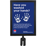 RETRACTA Q SIGN HOLDER A4 MATT BLACK