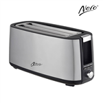 NERO TOASTER 4 SLICE LONG STAINLESS STEEL
