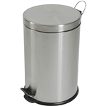 COMPASS ROUND PEDAL BIN 20 LITRE STAINLESS STEEL