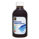 EDUCATIONAL COLOURS WASHABLE WATERCOLOUR PAINT 250ML BROWN