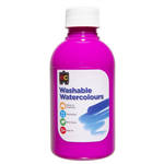 EDUCATIONAL COLOURS WASHABLE WATERCOLOUR PAINT 250ML PINK