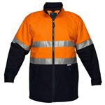 PRIME MOVER MJ998 HIVIS JACKET COTTON DRILL ORANGE DAYNIGHT ZIP CLOSURE 4XL