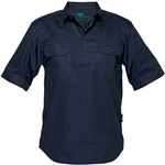 PRIME MOVER MC905 COTTON SHIRT SHORT SLEEVE LIGHTWEIGHT CLOSED FRONT