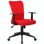 ASHLEY TYPIST CHAIR MEDIUM MESH BACK ARMS RED