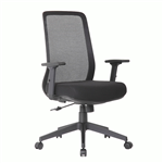 CALI EXECUTIVE TASK CHAIR MESH BACK WITH BLACK FABRIC SEAT