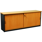 YS DESIGN OXLEY CREDENZA 1200 X 450 X 730MM BEECHIRONSTONE