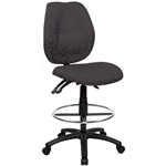 SABINA DRAFTING CHAIR HIGH BACK BLACK